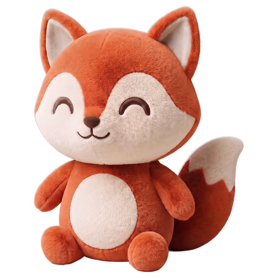 La peluche Poumi, vue de face